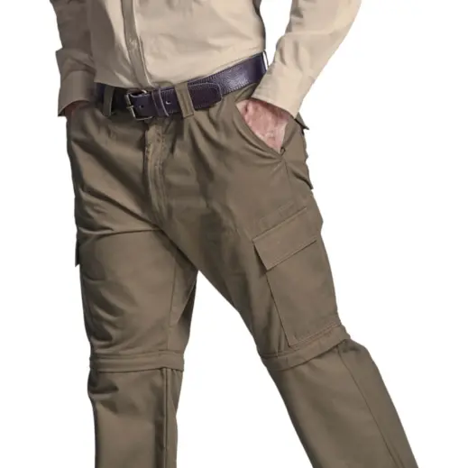 Mens Oliver Zip Off Cargo Pants Close Up Pockets